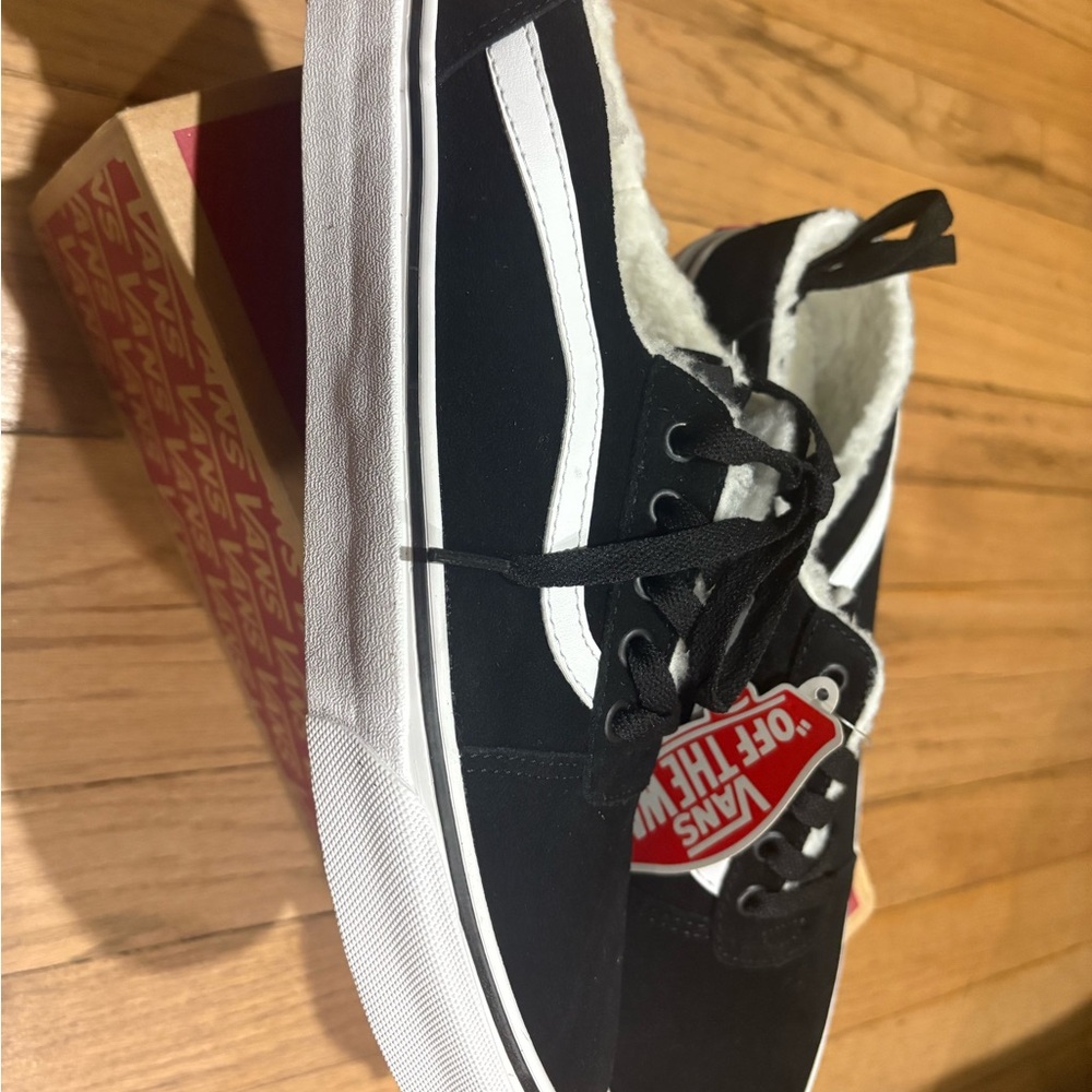 Vans Black and White Mule Sneakers 11w - Picture 2 of 5